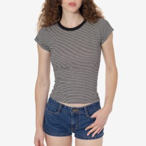 43021 - Cap Sleeve Baby Rib T-Shirt
