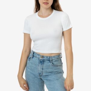 4325 - Baby Rib Short Sleeve Crop Tee