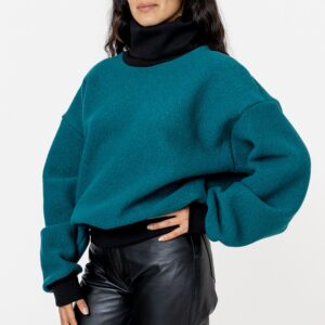 RWHR313 - Turtleneck Sweater with Heavy Cotton Rib